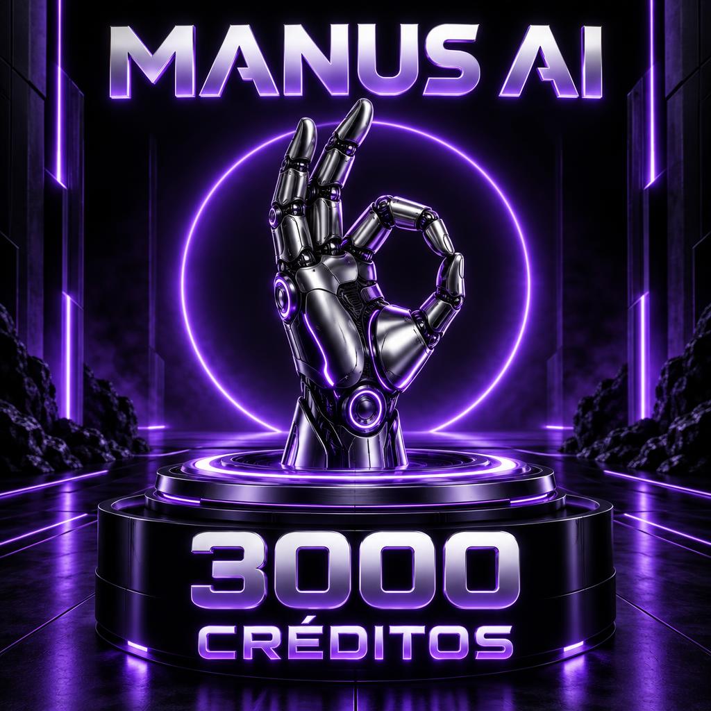 Manus AI 3.000 créditos